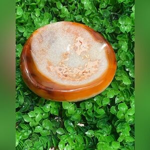 Carnelian druzy bowl